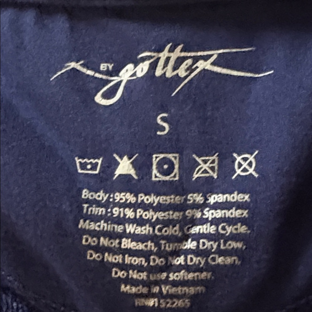 X by Gottex ⭐️NWT⭐️ navy tennis/golf top size small - Picture 8 of 8